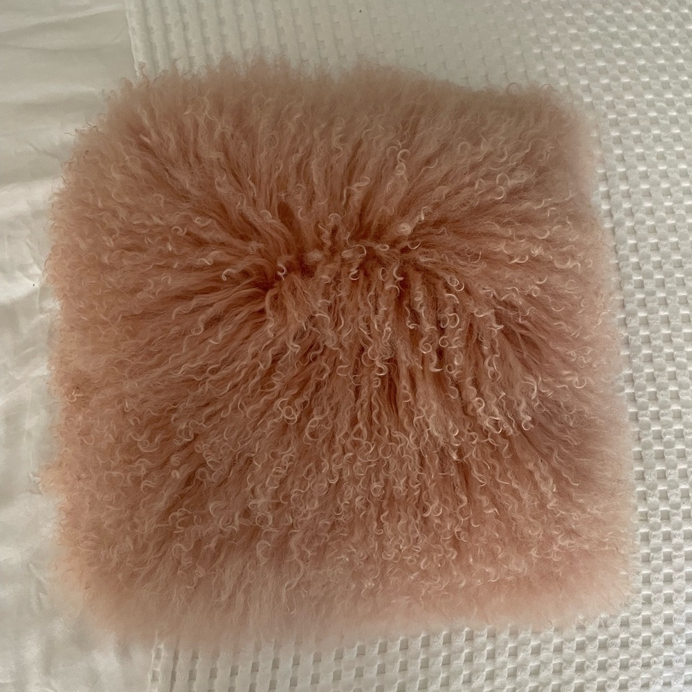 Pink decorative pillow
